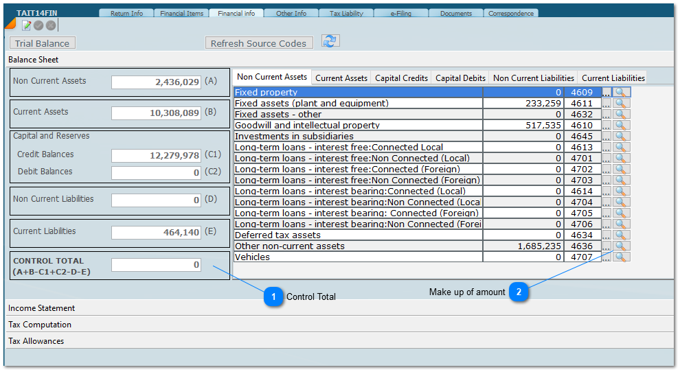 IT14 Balance Sheet